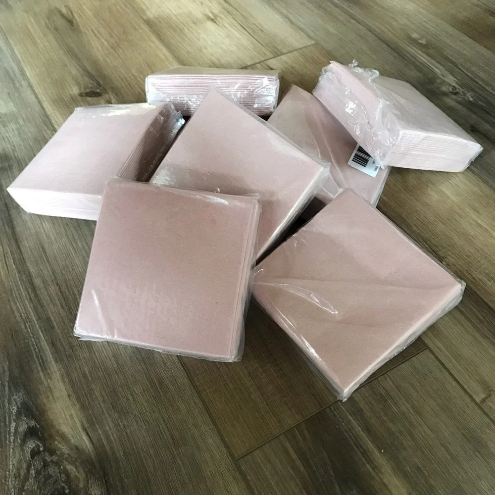 Dusty Rose beverage napkins
